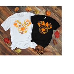 fall disney shirt, fall mickey and minnie shirts, disney fall sweater, fall disney trip shirts, fall gifts, autumn disne