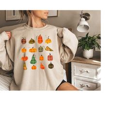 fall pumpkin season sweatshirt, retro pumpkin shirt, pumpkin crewneck, fall gifts, thanksgiving pumpkins sweatshirt, pum