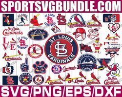 bundle 39 files st louis cardinals baseball team svg, st louis cardinals svg, mlb team  svg, mlb svg, png, dxf, eps, jpg