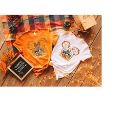 thanksgiving disney trip shirt, fall disney mickey shirt, fall disneyland shirt, fall mickey and friends shirt, fall gif