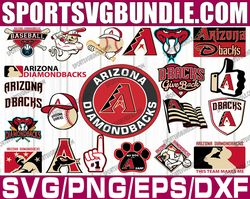 bundle 22 files arizona diamondbacks baseball team svg, arizona diamondbacks svg, mlb team  svg, mlb svg, png, dxf, eps
