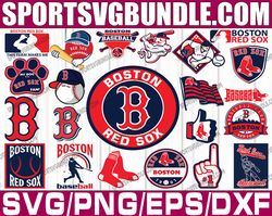 bundle 21 files boston red sox baseball team svg, boston red sox svg, mlb team  svg, mlb svg, png, dxf, eps, jpg