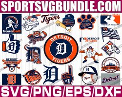 bundle 22 files detroit tigers baseball team svg, detroit tigers svg, mlb team  svg, mlb svg, png, dxf, eps, jpg