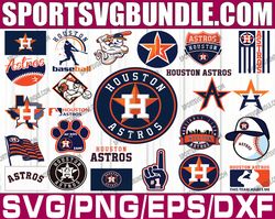 bundle 25 files houston astros baseball team svg , houston astros svg, mlb team  svg, mlb svg, png, dxf, eps, jpg