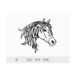 horse svg, horse head svg, horse png, svg files for cricut