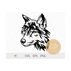 wolf svg, wolf head svg, wolf face png file
