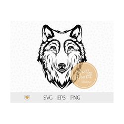 wolf svg, wolf head svg, wolf face png files