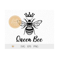 bee svg, queen bee svg, cut file, png