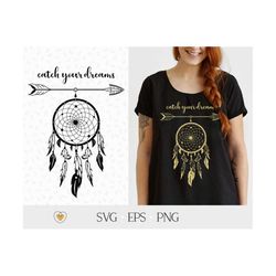 dreamcatcher svg, dreamcatcher with arrow svg, catch your dreams