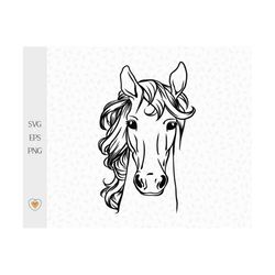 horse svg #2, horse png, horse head svg, svg files for cricut