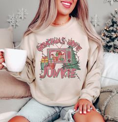 christmas movie junkie sublimation png, christmas sublimation, christmas movie png, popular christmas png