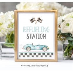 fueling station party sign race car 2nd birthday two fast table sign race car party two fast birthday party decor instan