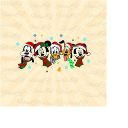 christmas 2022 svg, daisy  duck svg,  mickeyy svg, mouse svg, donald duck svg, vinyl cut file, svg, pdf, jpg, png, ai pr