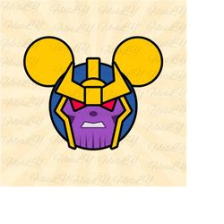 marvel superhero svg, avengers svg, mouse head svg, vinyl cut file, svg, pdf, jpg, png, ai printable design file