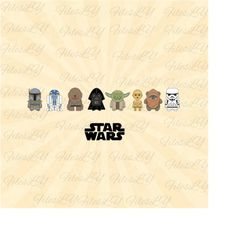 star warss crew svg, star warss squad svg, darth vader with friends svg, vinyl cut file, svg, pdf, jpg, png, ai printabl