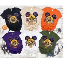 personalized mickey minnie halloween shirt, disney halloween in the high sea shirt halloween cruise crew shirt halloween