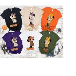 disney fall shirt, disney halloween matching disney thanksgiving matching mickey minnie shirt spooky season fall apparel