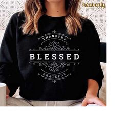 thankful grateful blessed svg png, inspirational svg, religious sublimation, christian tshirt design, minimal png, thank