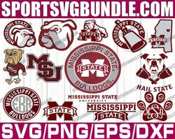 bundle 14 files mississippi state bulldogs football team svg, mississippi state bulldogs svg, n c a a teams svg