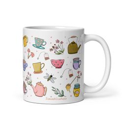 tea mug, tea time mug, tea gifts