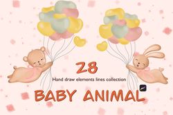 baby animals_ brushes