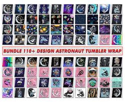 bundle 110  design astronaut tumbler wrap, tumbler bundle design, sublimation tumbler bundle, 20oz skinny tumbler 09