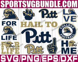 bundle 11 files pittsburgh panthers football team svg, pittsburgh panthers svg, n c a a teams svg, n c a a svg, png, dxf