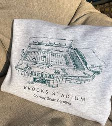 brooks stadium sweatshirt, coastal carolina stadium sweatshirt, chanticleers, conway south carolina, football sweatshirt