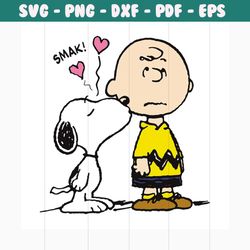 snoopy kiss charlie brown svg, trending svg, snoopy svg, snoopy lover, charlie brown svg, kiss svg, snoopy clipart, snoo