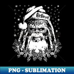 bigfoot santa - PNG Sublimation Digital Download - Transform Your Sublimation Creations