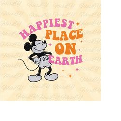 happiest place on earth svg, mickeyy mouse svg, family trip svg, vinyl cut file, svg, pdf, jpg, png, ai printable design