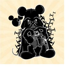 darth vader svg,mickey svg, death star svg, mickey ears svg, tie fighter svg, vinyl cut file, svg, pdf, jpg, png, ai pri