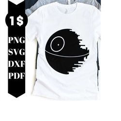 death star svg file, star wars empire space station download digital file - dxf, pdf, png - cricut - glowforge laser cut