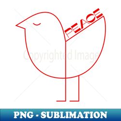 peace bird - high-resolution png sublimation file - vibrant and eye-catching typography