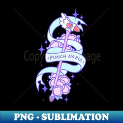 punch nazis bird wand - kawaii justice series - special edition sublimation png file - transform your sublimation creations
