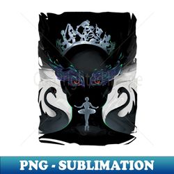 black swan - retro png sublimation digital download - capture imagination with every detail
