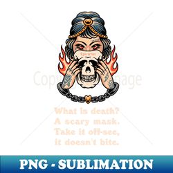 what is death - horror mask - epictetus - digital sublimation download file - spice up your sublimation projects