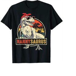 nannysaurus t rex dinosaur nanny saurus family matching png