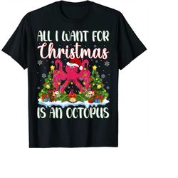 xmas lighting santa all i want for christmas is a octopus png