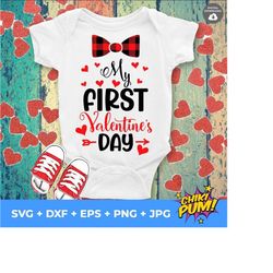 my first valentine's day boy svg, boy valentine svg, 1st valentines boy, baby first valentines