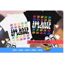 100 days of school svg png, 100 days of school shirt svg, tally marks svg, retro boho, 100 days of school, teacher 100 days of school svg