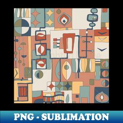 mid century modern all over print - high-quality png sublimation download - capture imagination with every detail