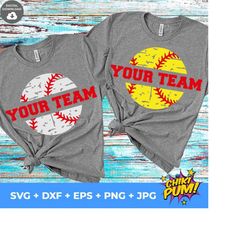 baseball monogram frame svg, softball monogram frame svg, baseball team svg, grunge distressed svg, baseball mom shirt, softball mom shirt