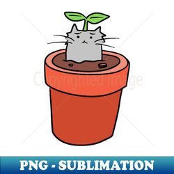 Cat Planter - Exclusive Png Sublimation Download - Perfect For Personalization