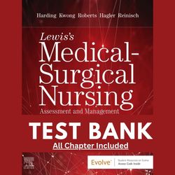 test bank for lewis's medical-surgical nursing 11th edition by mariann chapter 1-68