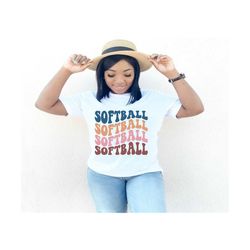 softball svg, softball mom fan lover svg, softball shirt svg, cheer mom svg, sports svg, softball lover, wavy stacked svg