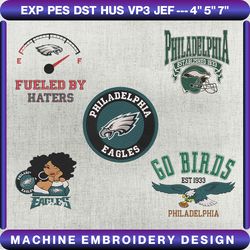 15+ Eagles Football Logo Embroidery Bundle, Famous Football Team Embroidery Bundle, Football Embroidery Bundle, NFL Embroidery