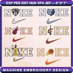 10+ custom basketball brand embroidery bundle, famous basketball team embroidery bundle, basketball embroidery bundle, nba embroidery