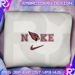 nike nfl arizona cardinals logo embroidery design, nike nfl logo sport embroidery machine design, famous football team embroidery design, football brand embroidery, pes, dst, jef, files