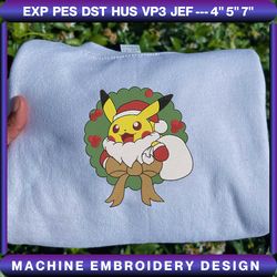 christmas embroidery designs, anime embroidery designs, inspired anime embroidery designs, christmas anime designs